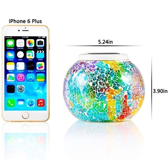 Solar Powered Color Changing Mosaic Lights - Picture 4 of 5